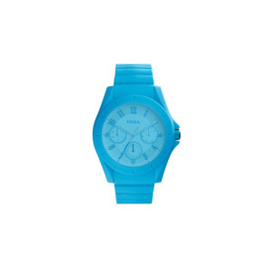 Watch strap (Strap + Case combination) Fossil FS5287 Silicone Blue